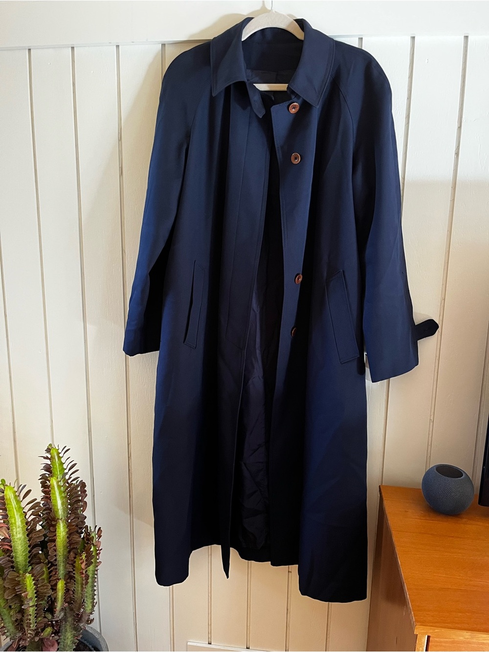 Vintage Bonders Women's Navy Long Coat